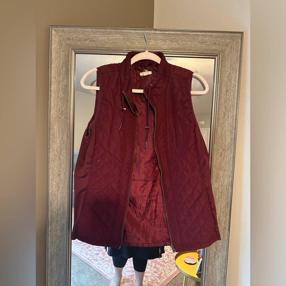 Maurices Maroon Vest - Size M